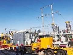 廣東電網公司江門供電局110千伏車載移動變電站投入使用！